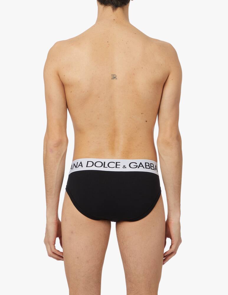 rinascente Dolce & Gabbana Midi logo brief - black
