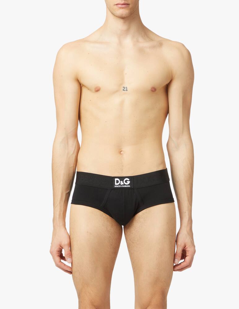 rinascente Dolce & Gabbana Brando central tag brief - black