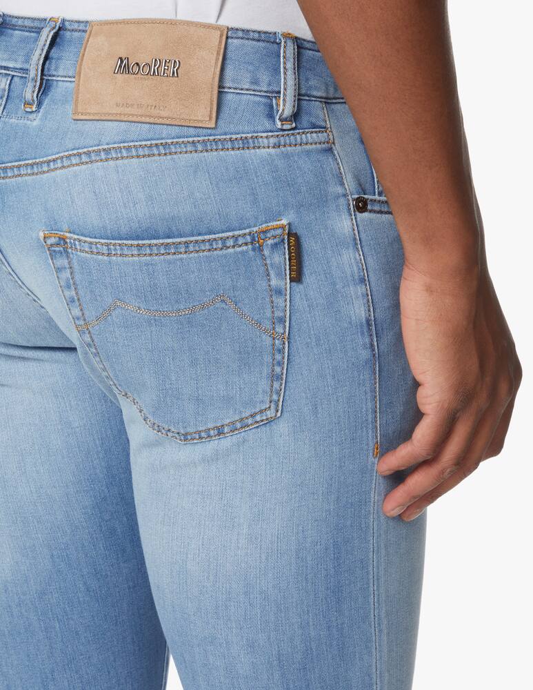 rinascente MooRER Jeans slim chiaro lavato - azzurro