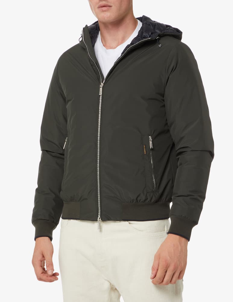 MooRER Giacca bomber corto con cappuccio - Nero - immagine 1 MooRER Giacca bomber corto con cappuccio - Nero - immagine 1