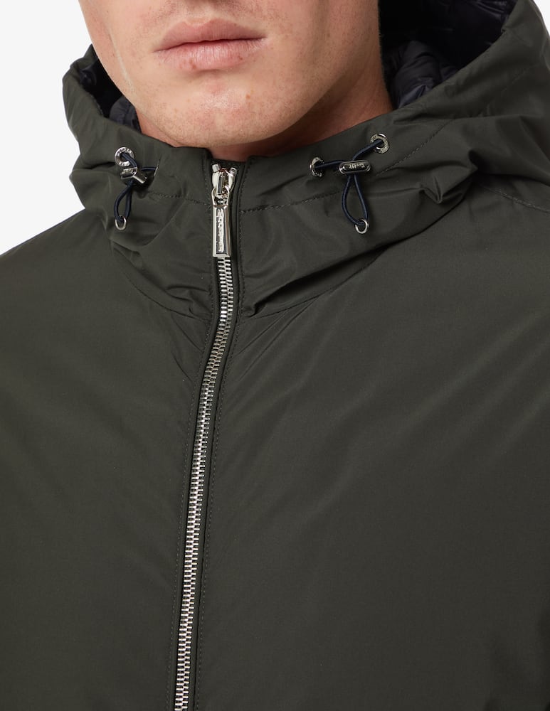 rinascente MooRER Giacca bomber corto con cappuccio - Nero