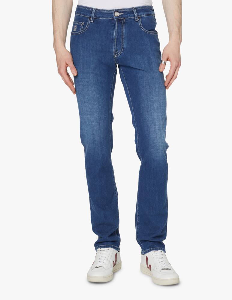 rinascente MooRER Jeans regular medio leggero lavato - blu