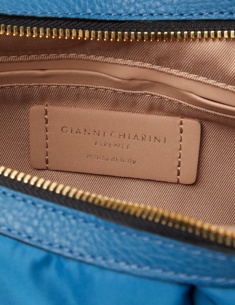 rinascente Gianni Chiarini Firenze Bonnie hobo nylon shoulder bag - blue