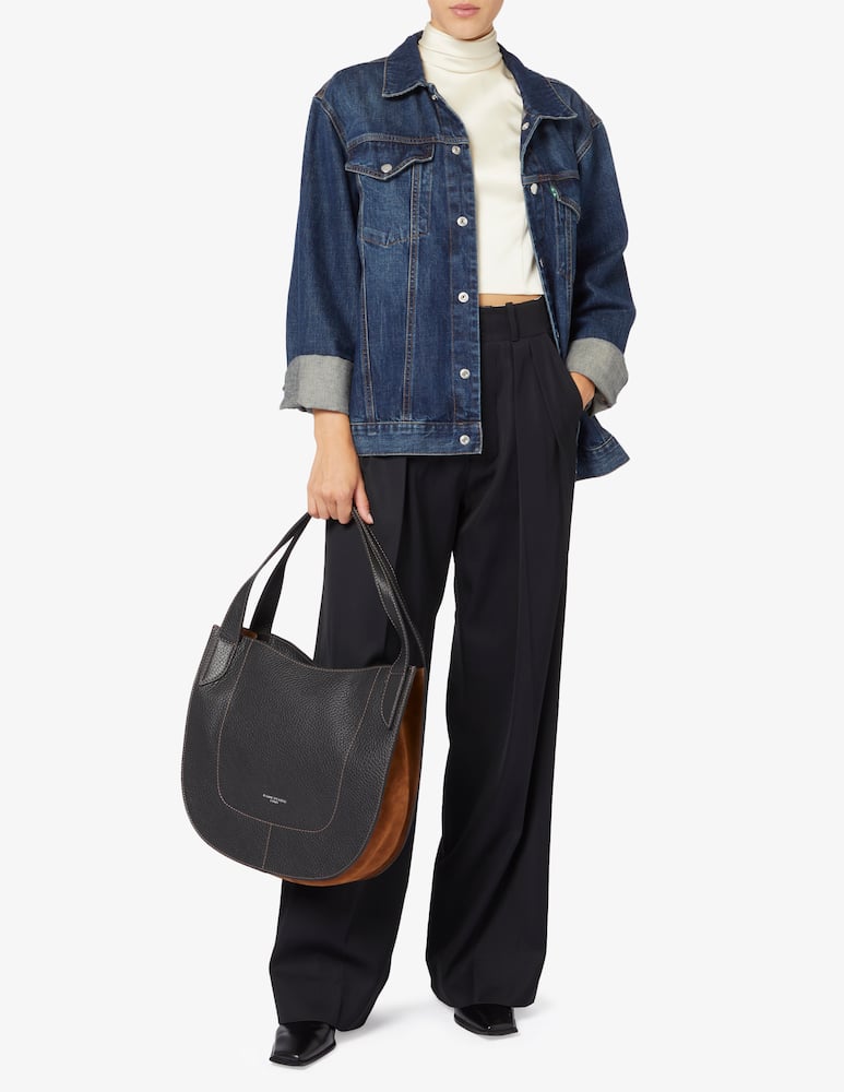 rinascente Gianni Chiarini Firenze Lucrezia bicolor hobo bag