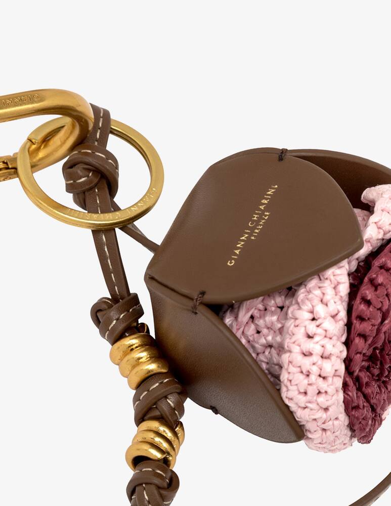 rinascente Gianni Chiarini Firenze Bag Charm straw flower