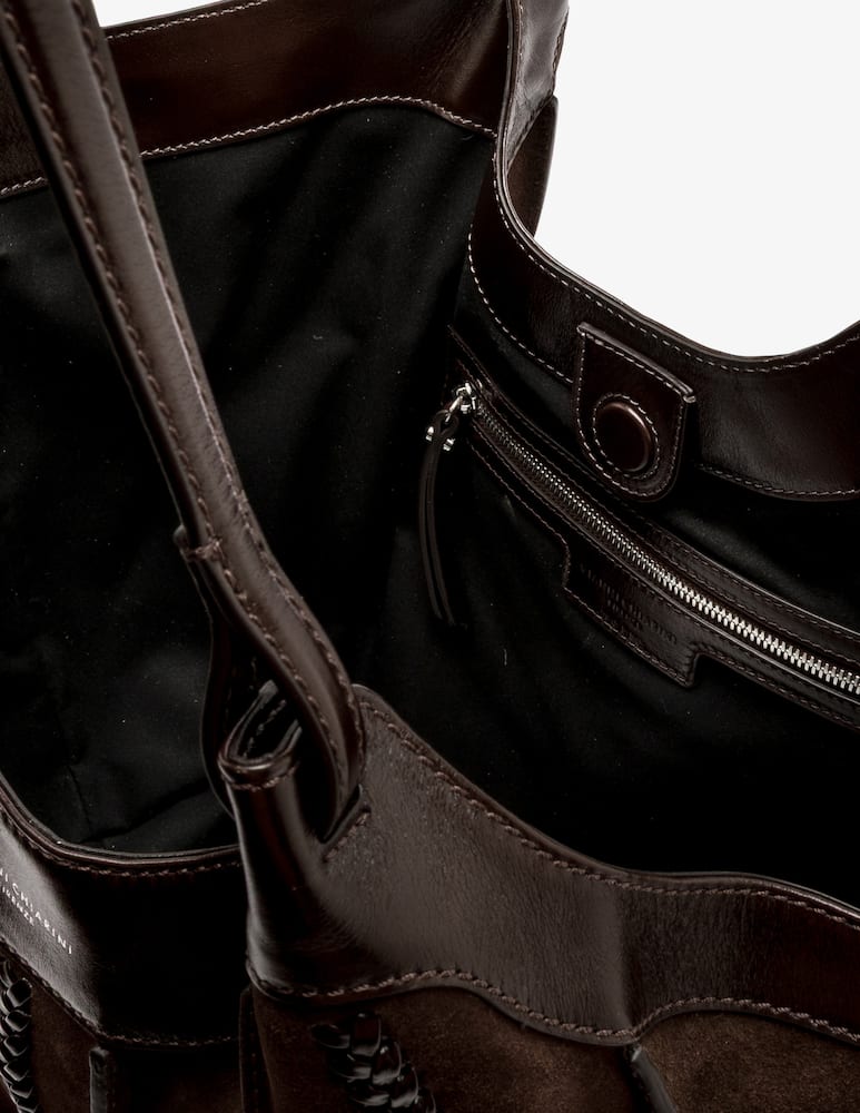 Gianni Chiarini Firenze Borsa shopper in suede Dua L - immagine 4 Gianni Chiarini Firenze Borsa shopper in suede Dua L - immagine 4