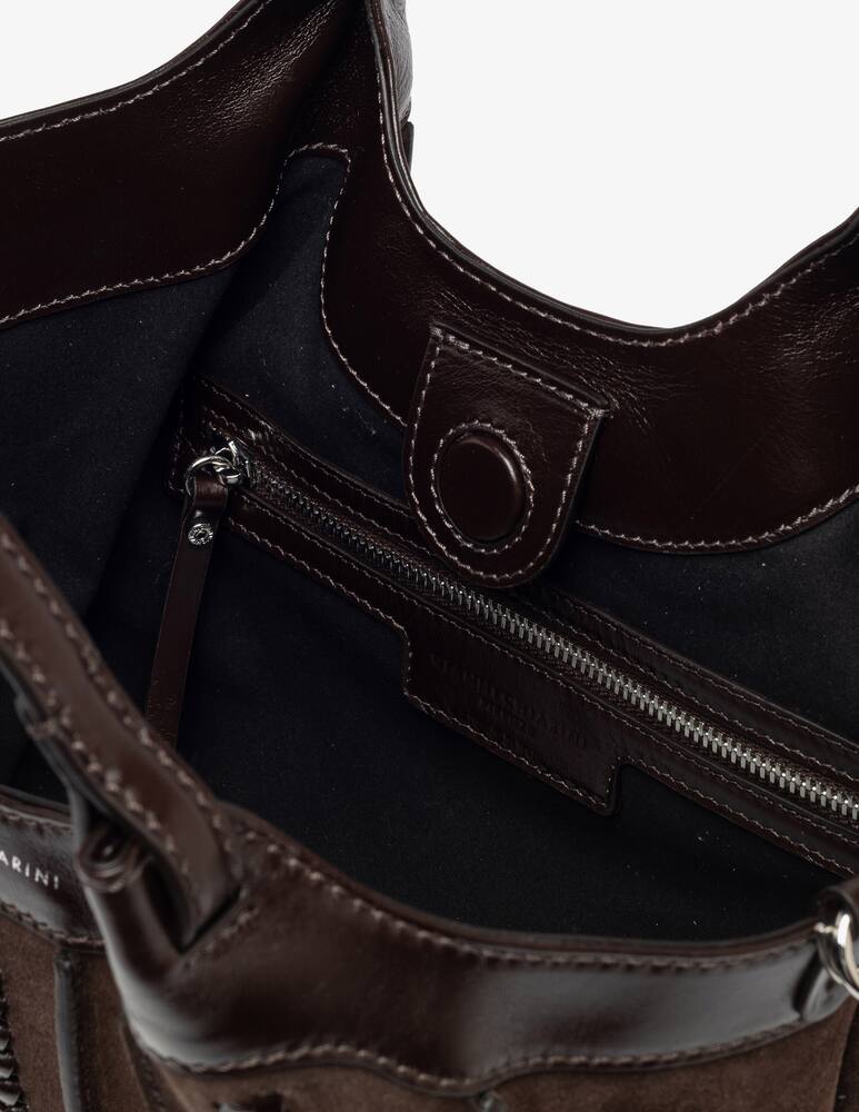 rinascente Gianni Chiarini Firenze Borsa a spalla in suede Dua M