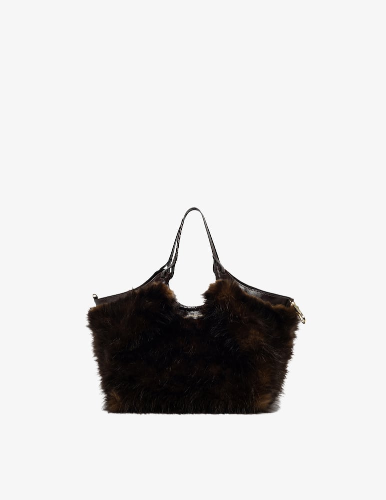 rinascente Gianni Chiarini Firenze Borsa shopper in pelliccia Dua M