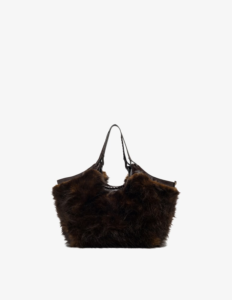 rinascente Gianni Chiarini Firenze Borsa shopper in pelliccia Dua M