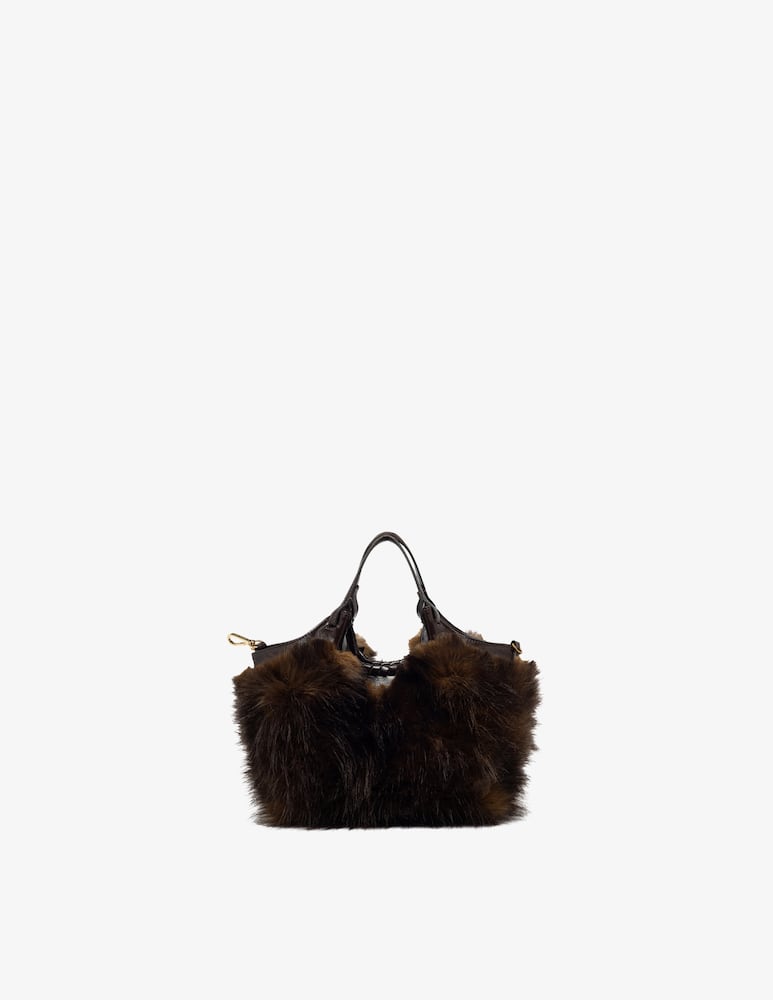 Gianni Chiarini Firenze Borsa a mano in finta pelliccia Dua S - immagine 3 Gianni Chiarini Firenze Borsa a mano in finta pelliccia Dua S - immagine 3