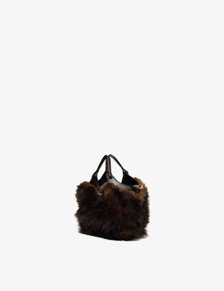 rinascente Gianni Chiarini Firenze Borsa a mano in finta pelliccia Dua S