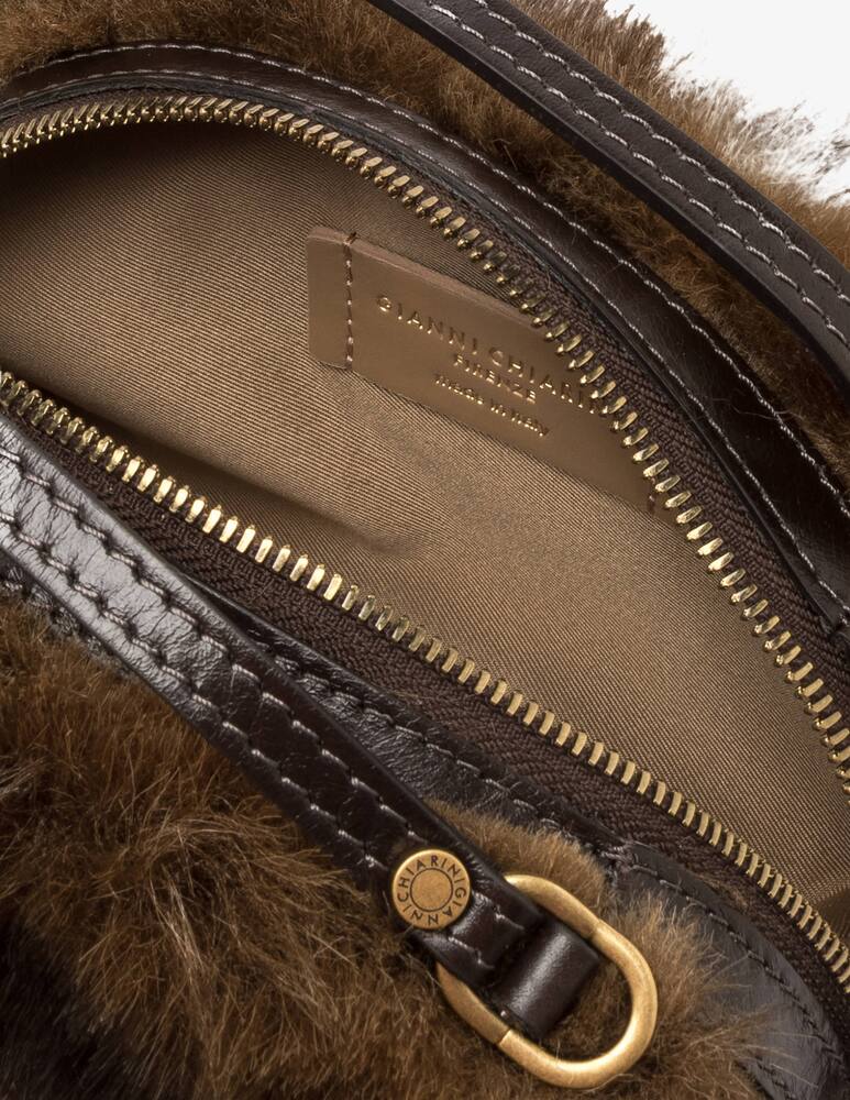 rinascente Gianni Chiarini Firenze Borsa a mano in finta pelliccia Alifa