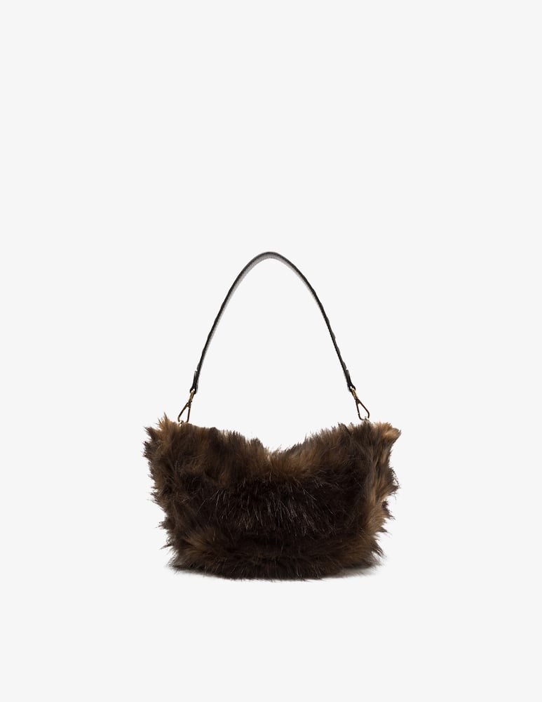 rinascente Gianni Chiarini Firenze Borsa hobo in finta pelliccia Cleo