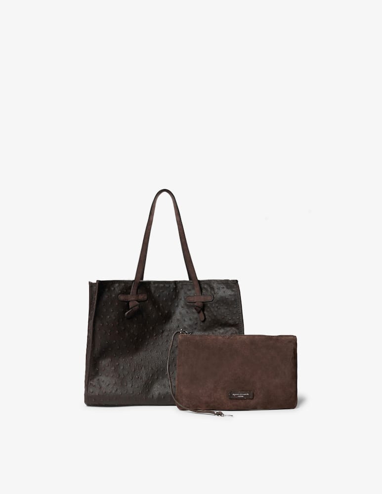 rinascente Gianni Chiarini Firenze Borsa shopper Marcella stampa struzzo