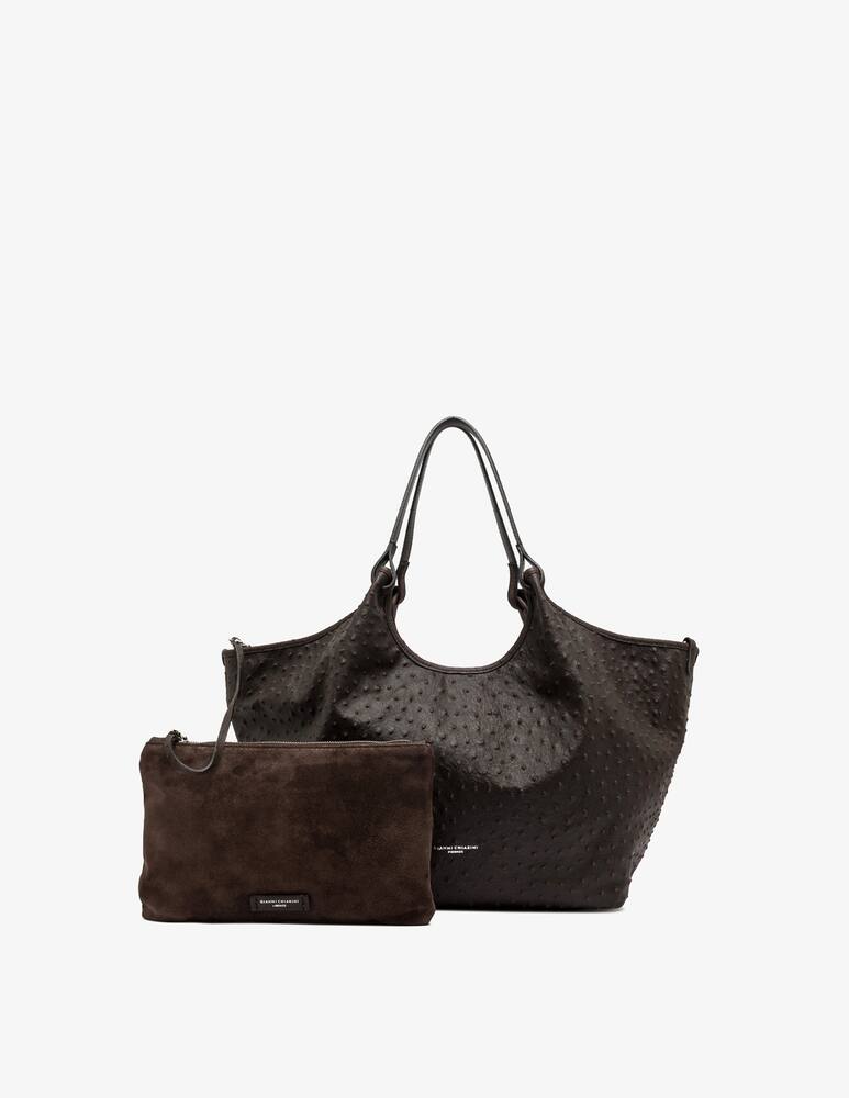 rinascente Gianni Chiarini Firenze Borsa shopper Dua stampa struzzo