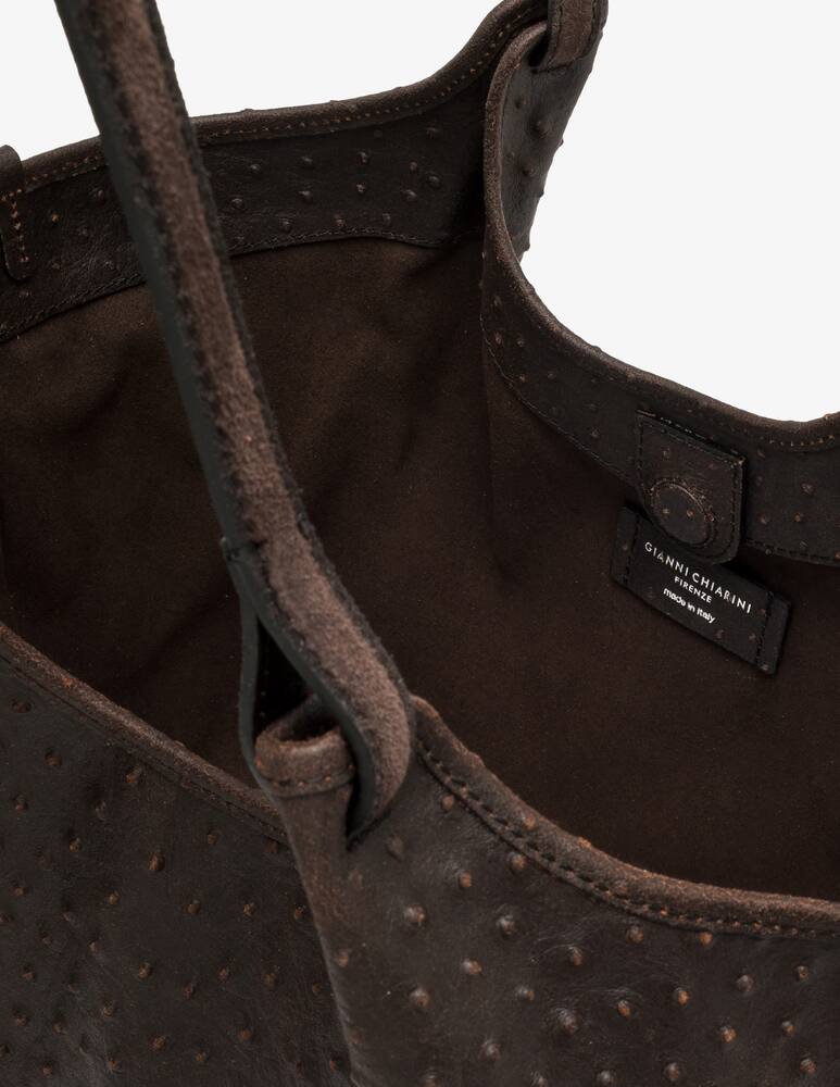 rinascente Gianni Chiarini Firenze Borsa shopper Dua stampa struzzo