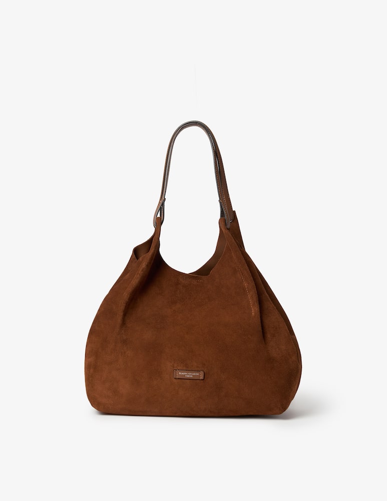 rinascente Gianni Chiarini Firenze Dua L Suede shoulder bag