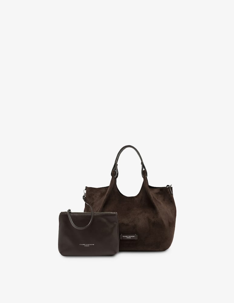rinascente Gianni Chiarini Firenze Dua M suede tote bag
