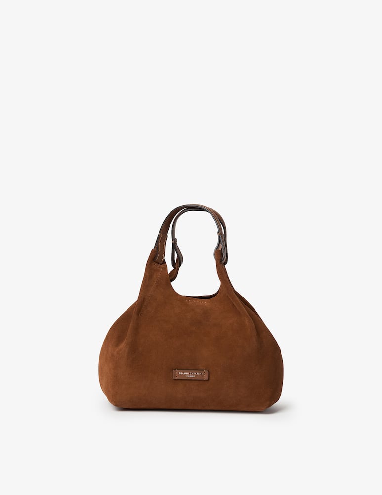 rinascente Gianni Chiarini Firenze Dua  M suede shoulder bag