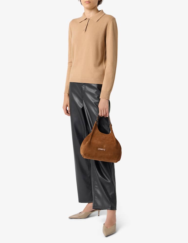 rinascente Gianni Chiarini Firenze Dua  M suede shoulder bag
