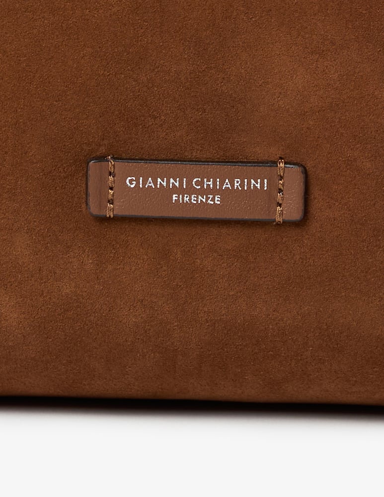 rinascente Gianni Chiarini Firenze Dua  M suede shoulder bag