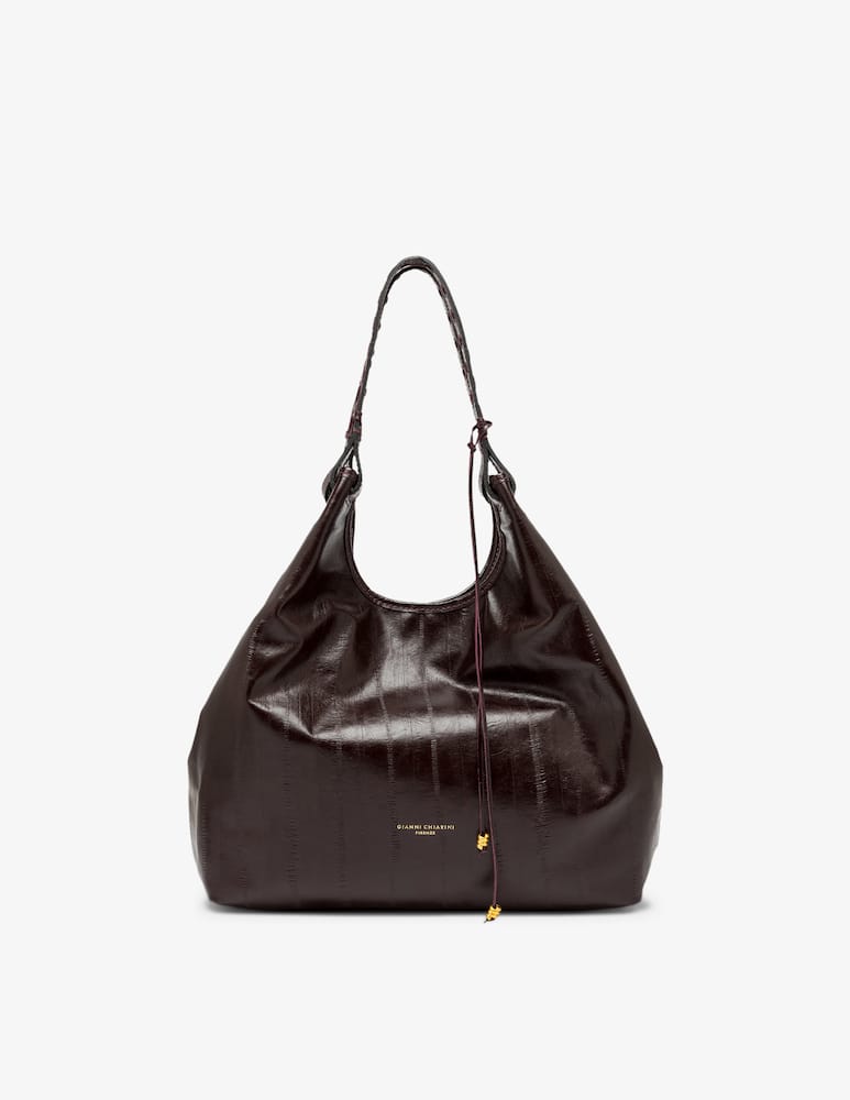 Gianni Chiarini Firenze Dua L tote bag in eel-effect leather - picture 1 Gianni Chiarini Firenze Dua L tote bag in eel-effect leather - picture 1