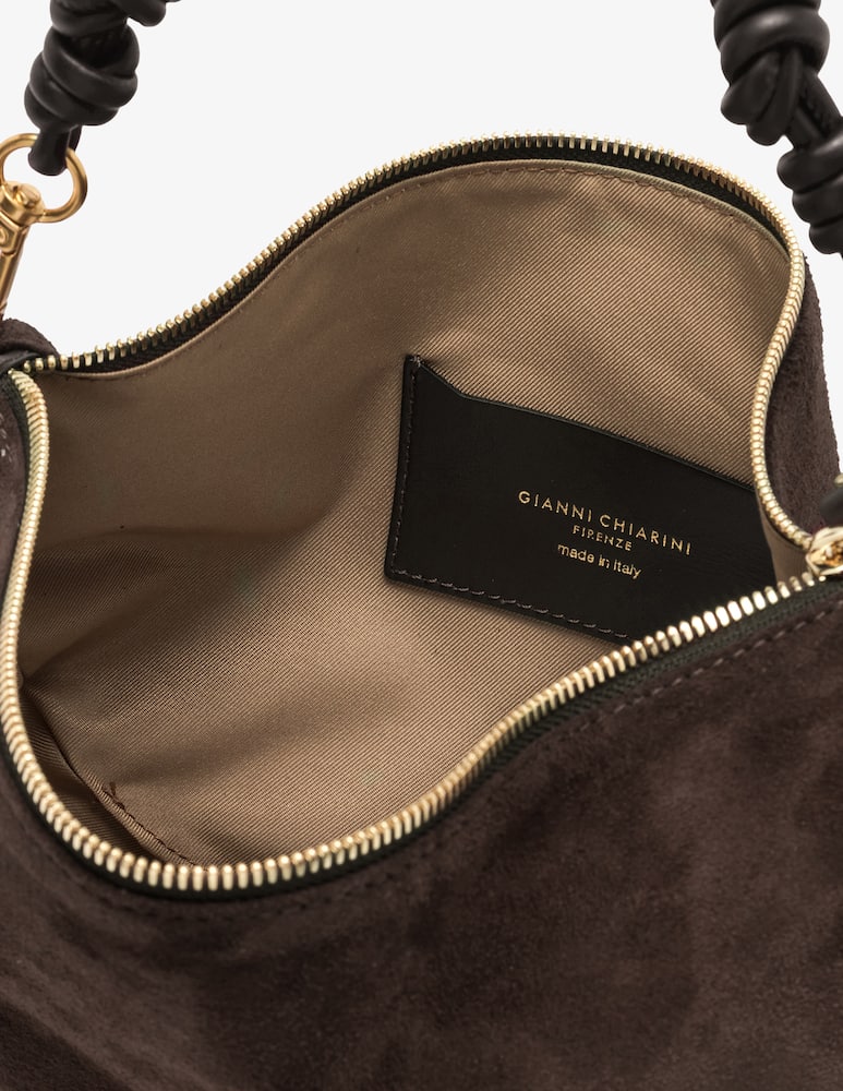 rinascente Gianni Chiarini Firenze Cleo suede shoulder bag