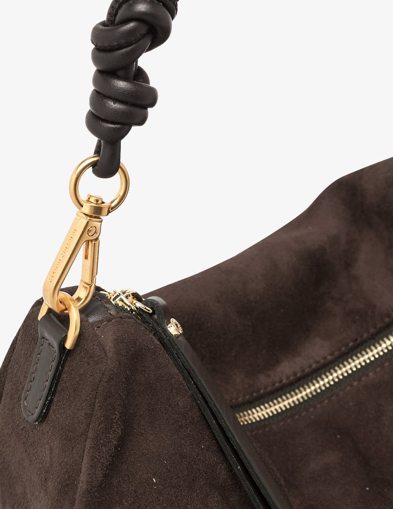 rinascente Gianni Chiarini Firenze Cleo suede shoulder bag