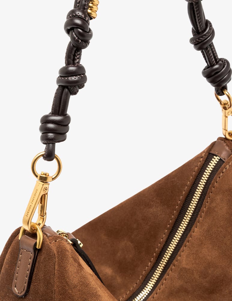 rinascente Gianni Chiarini Firenze Cleo suede shoulder bag