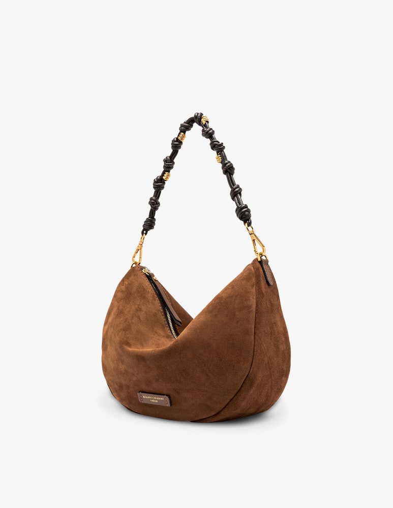 rinascente Gianni Chiarini Firenze Cleo suede shoulder bag