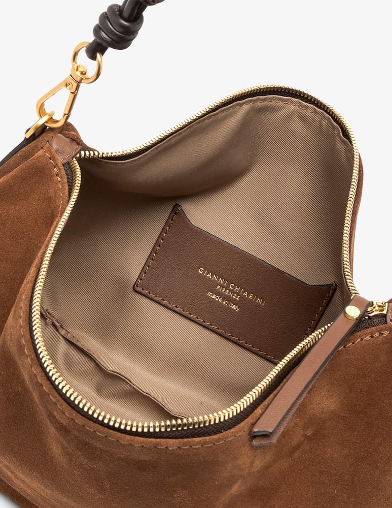 rinascente Gianni Chiarini Firenze Cleo suede shoulder bag