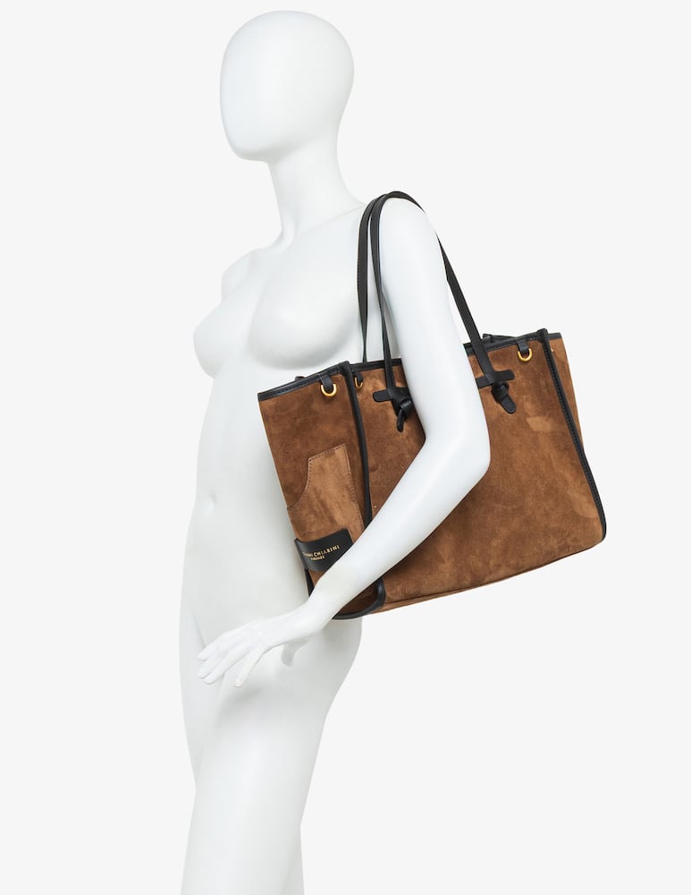rinascente Marcella Club Shopper in suede Marcella Manifest
