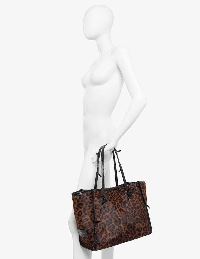 rinascente Marcella Club Leopard print tote bag