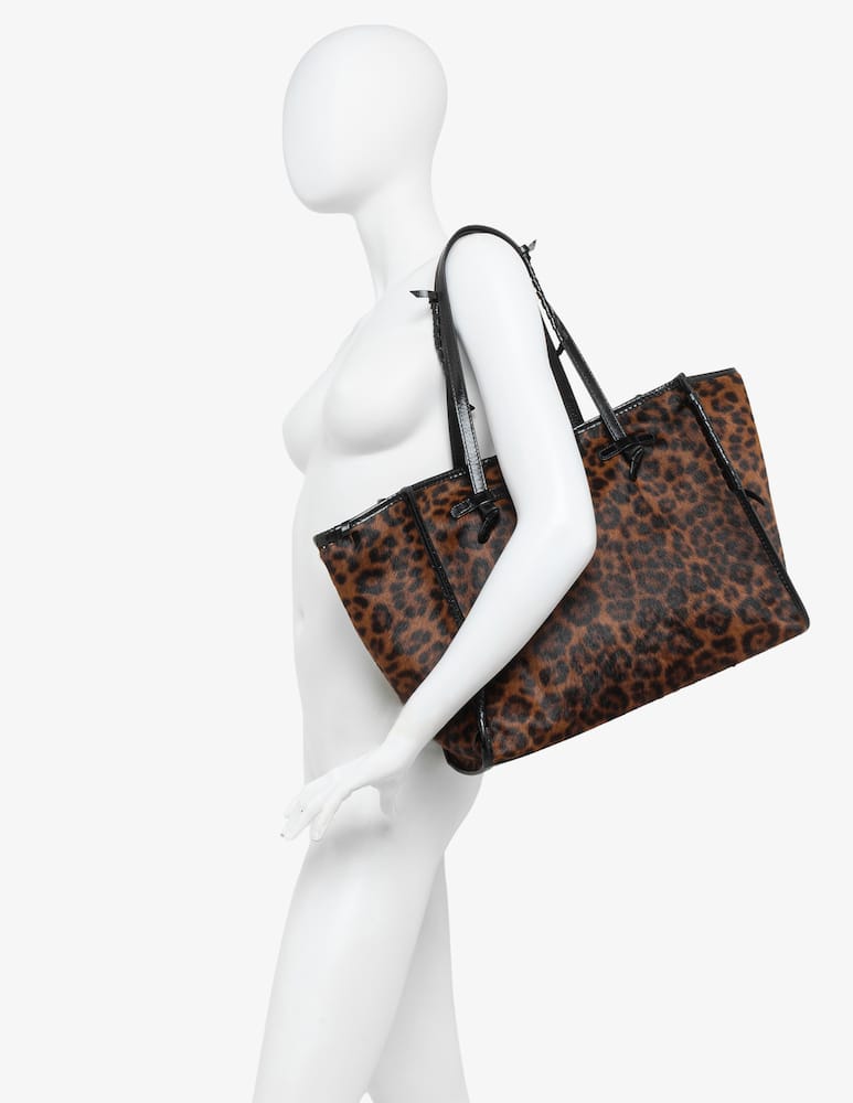 rinascente Marcella Club Leopard print tote bag