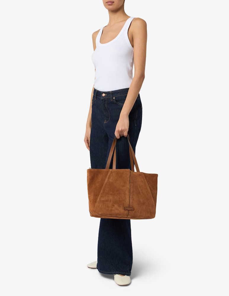 rinascente Gianni Chiarini Firenze Borsa shopper double face in suede Maya