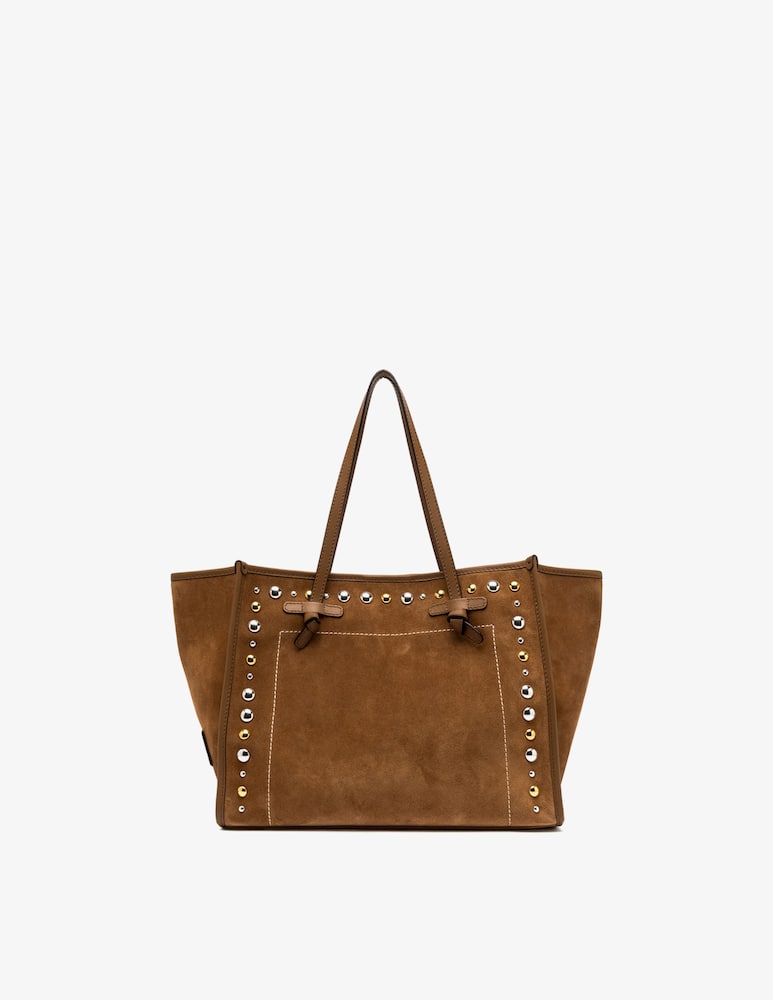 rinascente Marcella Club Borsa shopper suede con borchie Marcella