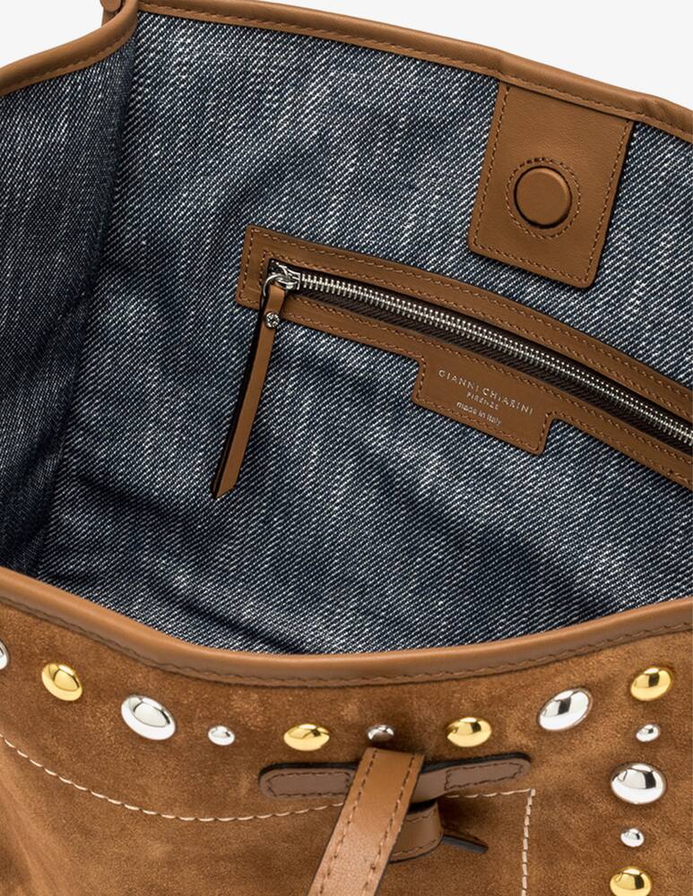 rinascente Marcella Club Borsa shopper suede con borchie Marcella