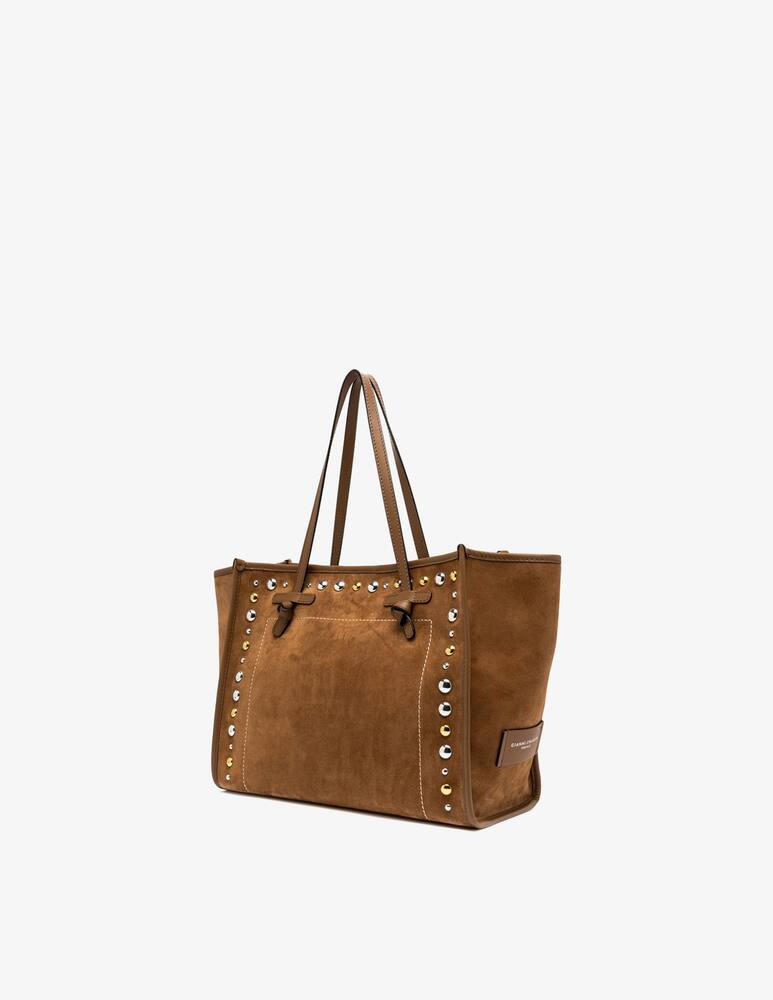 rinascente Marcella Club Borsa shopper suede con borchie Marcella