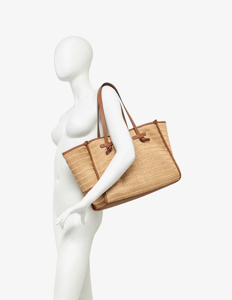 rinascente Marcella Club Marcella raffia shopper