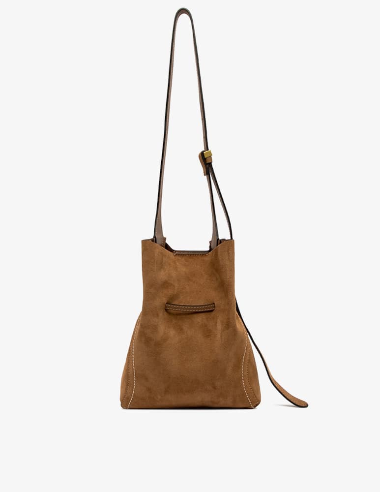 rinascente Gianni Chiarini Firenze Borsa a tracolla in suede Sienna