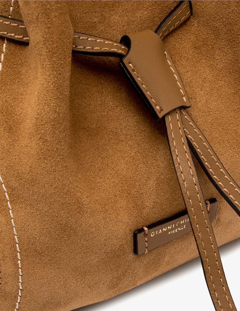 rinascente Gianni Chiarini Firenze Borsa a tracolla in suede Sienna