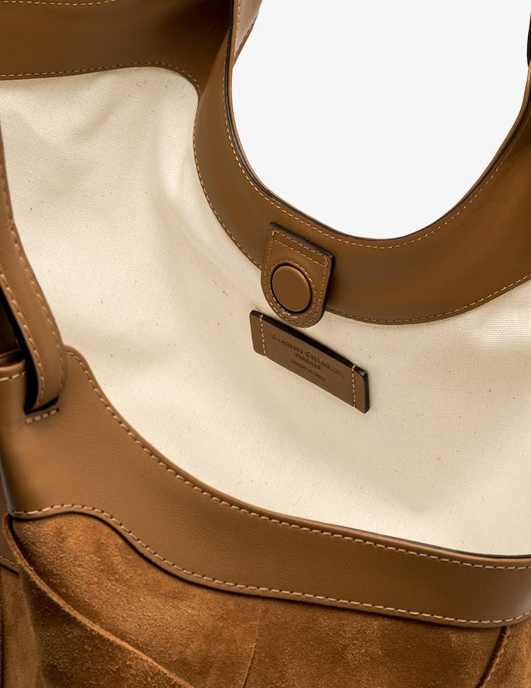 Gianni Chiarini Firenze Dua large suede tote bag - picture 4