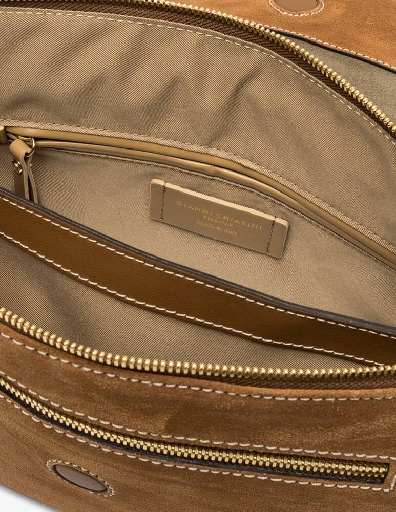rinascente Gianni Chiarini Firenze Suede crossbody flap bag