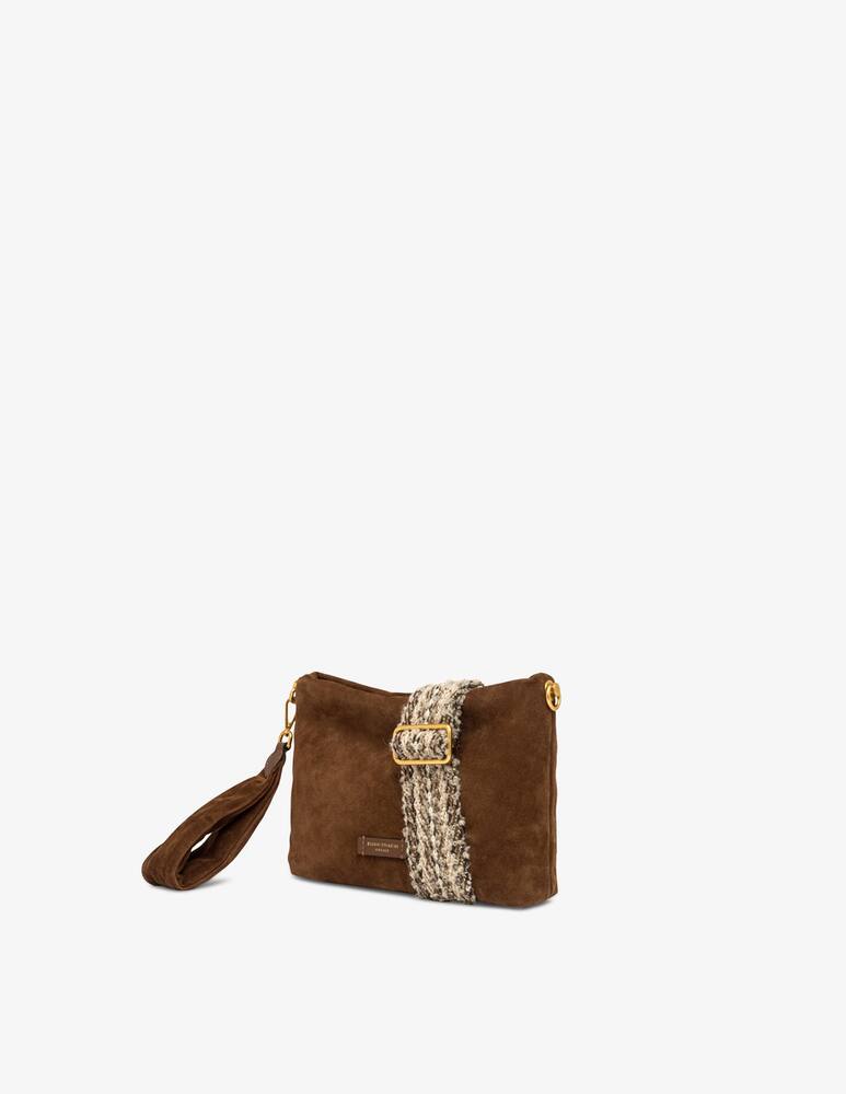 rinascente Gianni Chiarini Firenze Brenda suede bag with shoulder strap