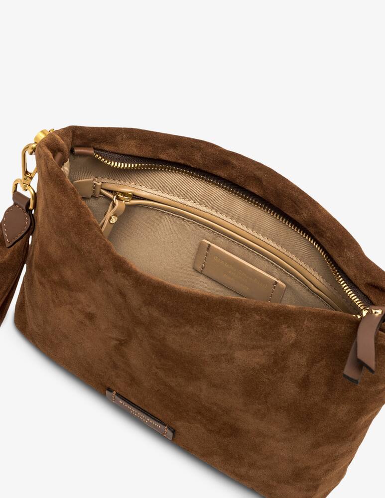 rinascente Gianni Chiarini Firenze Brenda suede bag with shoulder strap
