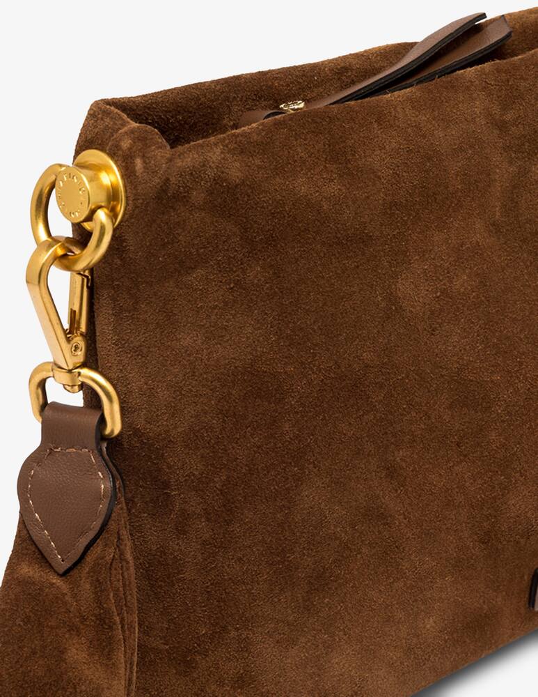 rinascente Gianni Chiarini Firenze Brenda suede bag with shoulder strap