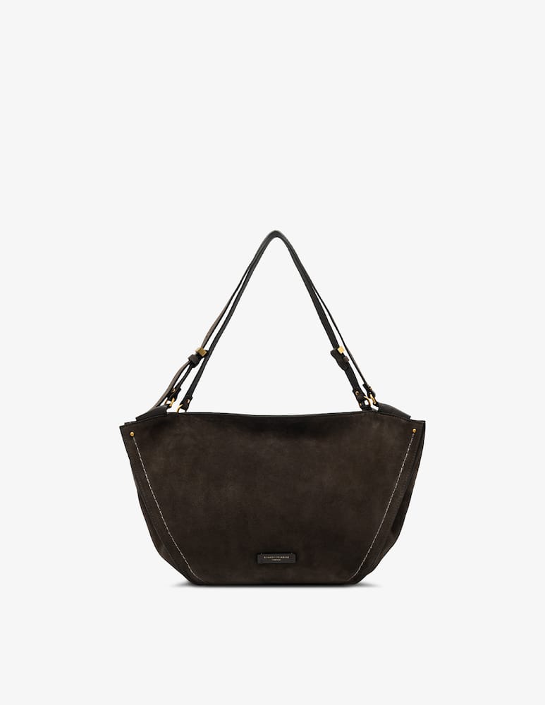rinascente Gianni Chiarini Firenze Bloom L suede shoulder bag