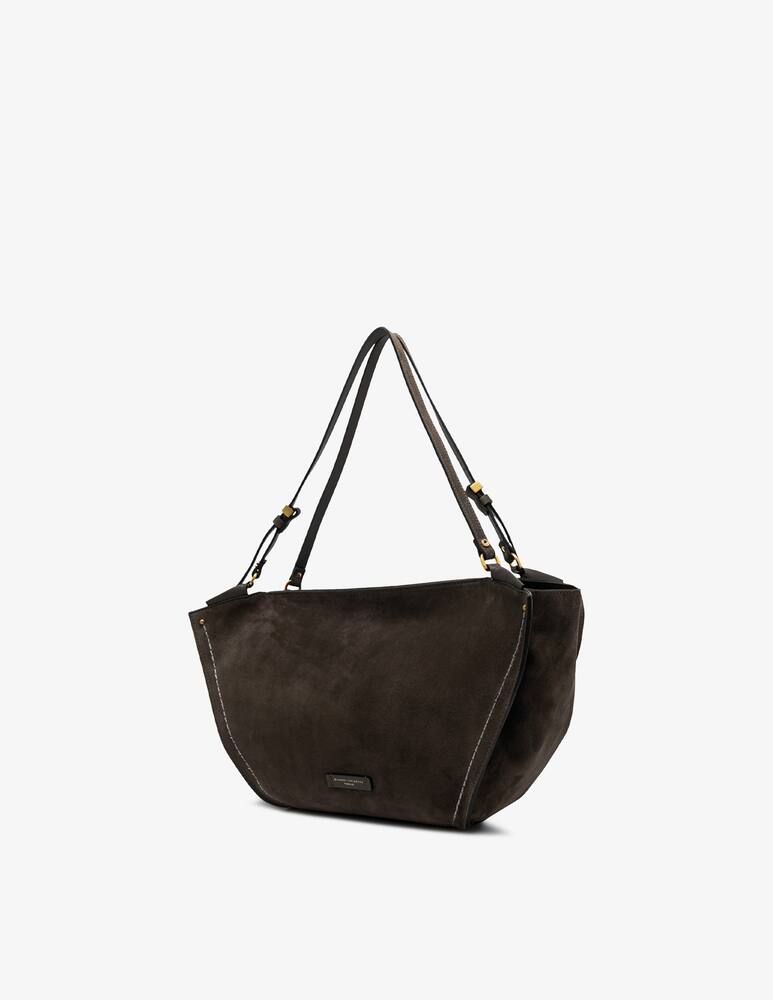 rinascente Gianni Chiarini Firenze Bloom L suede shoulder bag