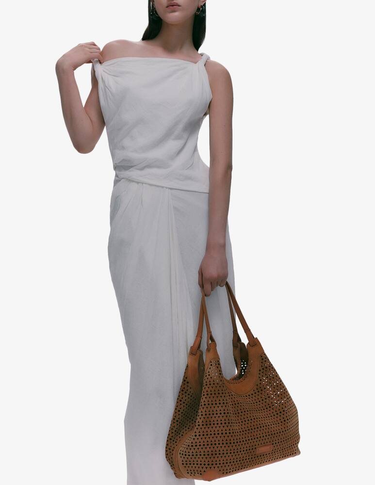 rinascente Gianni Chiarini Firenze Shopper traforata in suede Dua