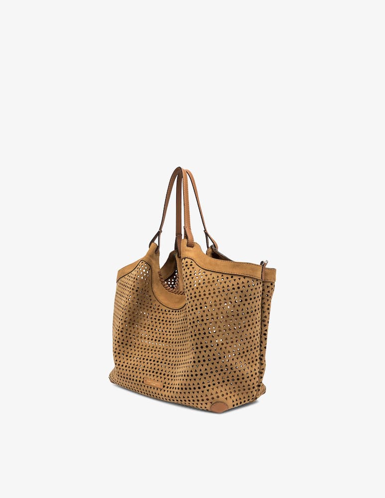 rinascente Gianni Chiarini Firenze Shopper traforata in suede Dua